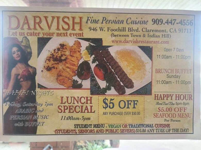 Darvish Restaurant - Claremont, CA