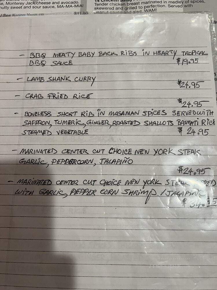 Thai This Lunch & Dinner - Dana Point, CA menu_pic