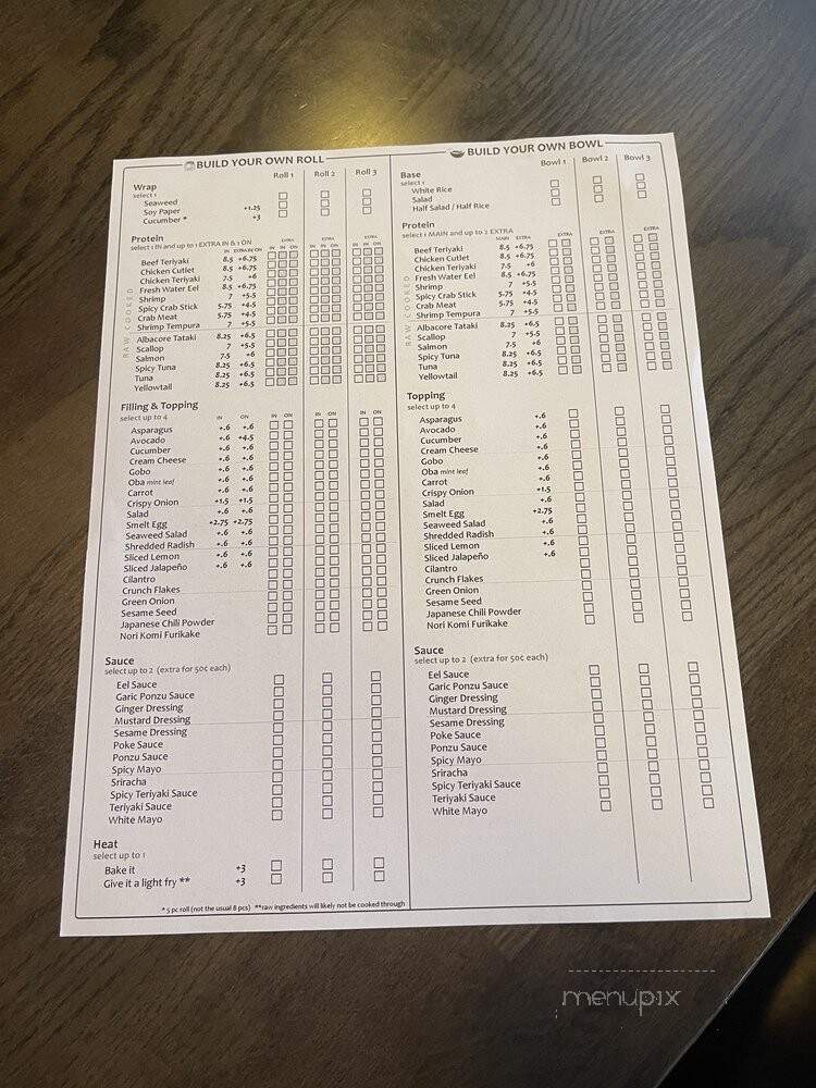 Minato Sushi - Lake Forest, CA menu_pic