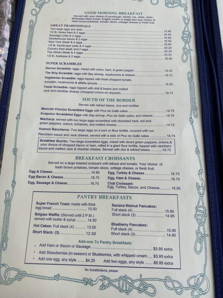 Brig Restaurant - Dana Point, CA menu_pic