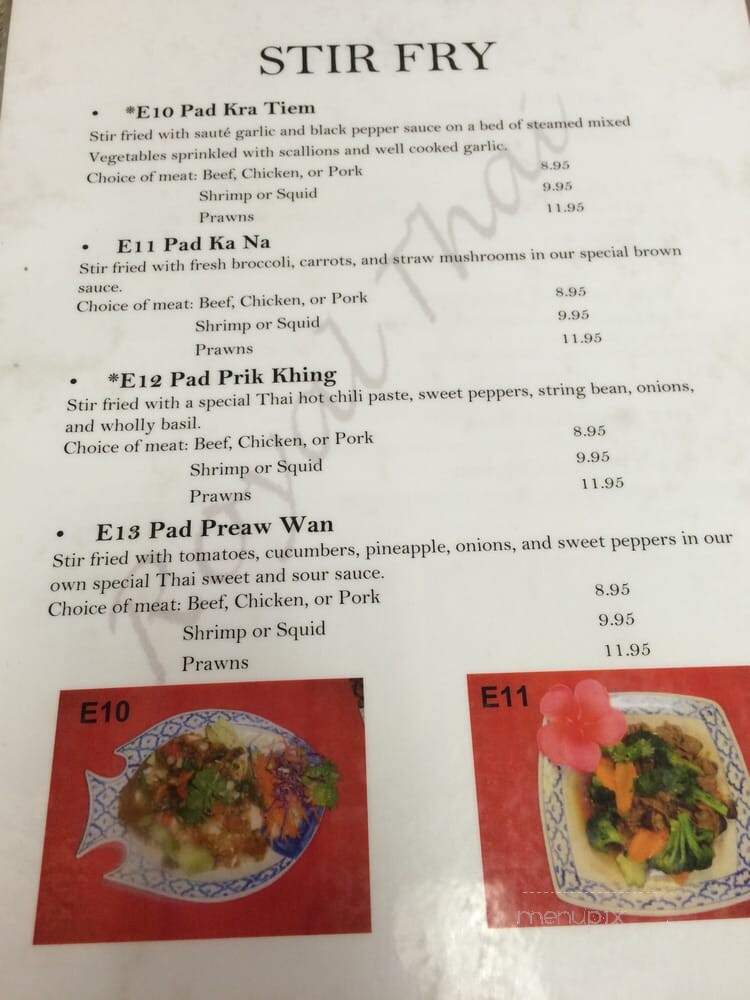 Royal Thai Restaurant - Chino Hills, CA menu_pic
