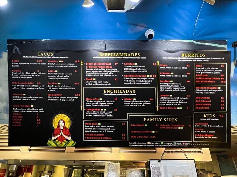 Taco Mesa - Mission Viejo, CA menu_pic