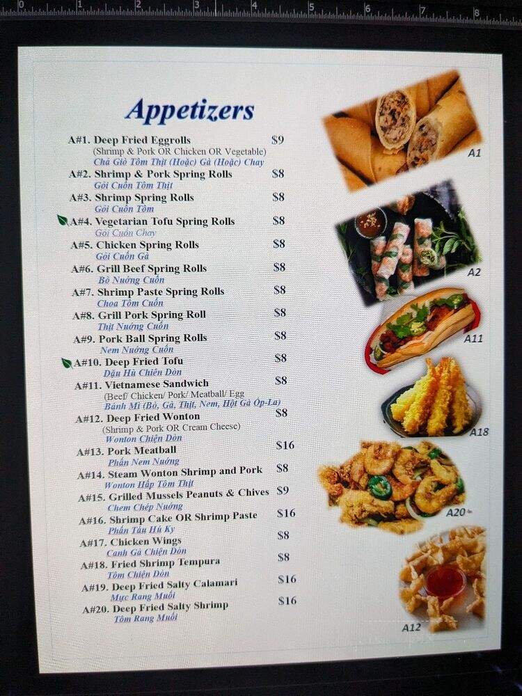 Pho Century - Upland, CA menu_pic