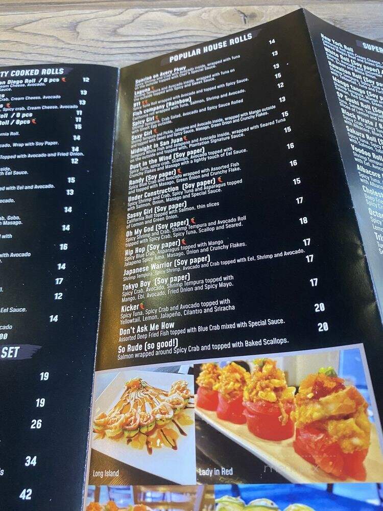 Sushi Plantation - Mission Viejo, CA menu_pic