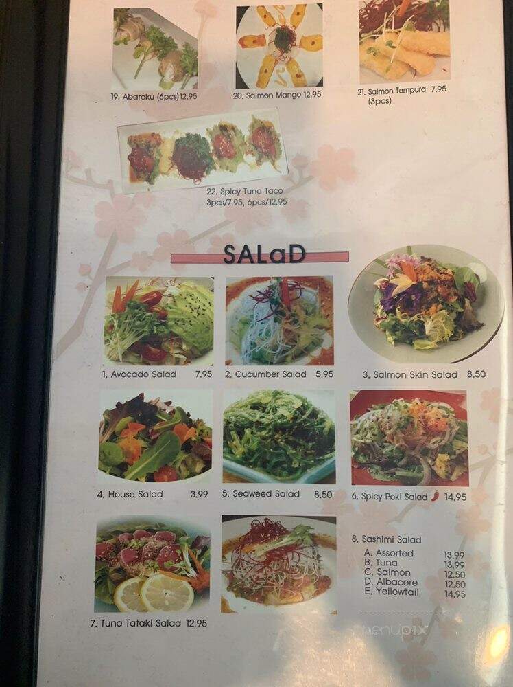 Samurai Sushi - Mission Viejo, CA menu_pic