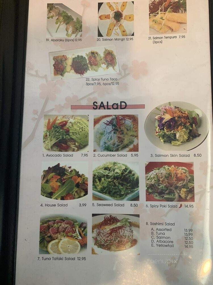 Samurai Sushi - Mission Viejo, CA menu_pic