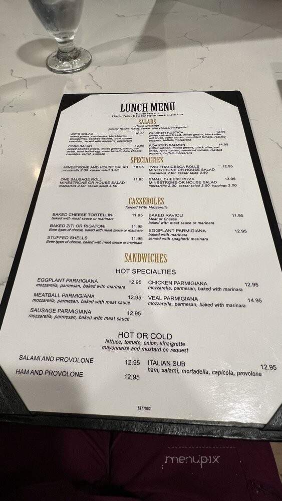 Fratellos Italian Family - San Clemente, CA menu_pic