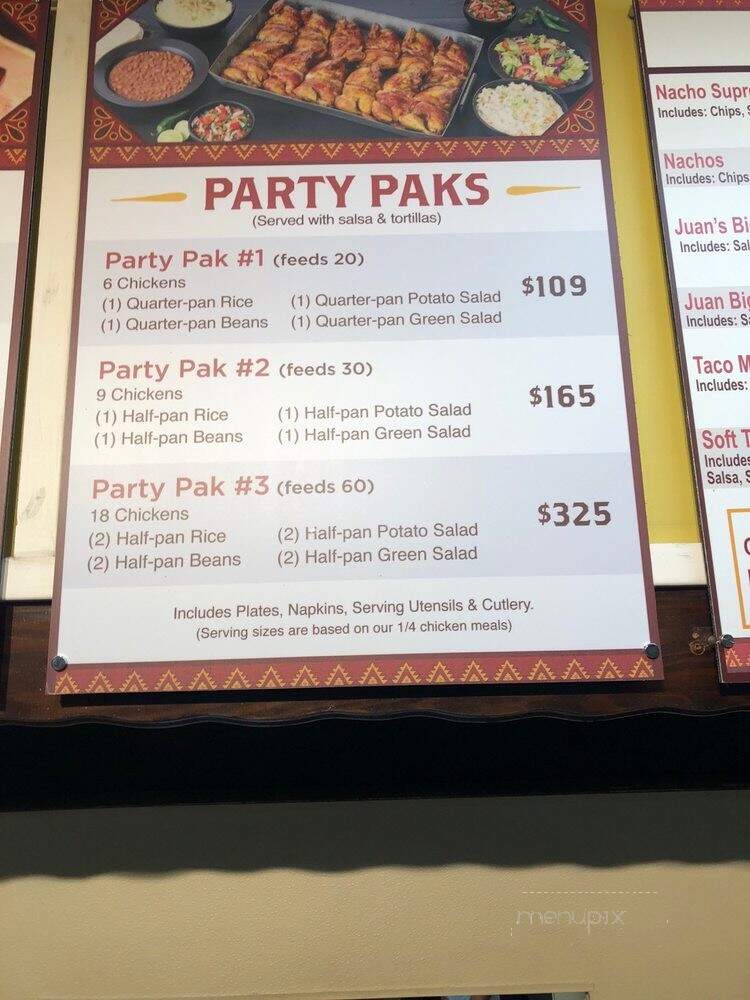 Juan Pollo - Upland, CA menu_pic