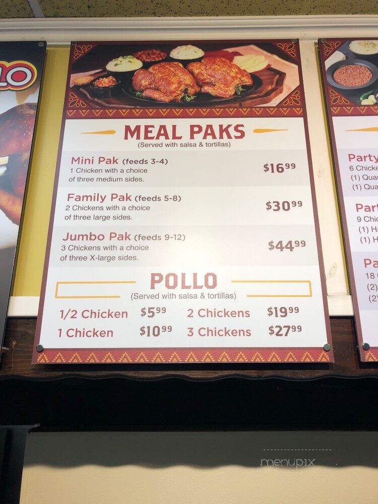Juan Pollo - Upland, CA menu_pic