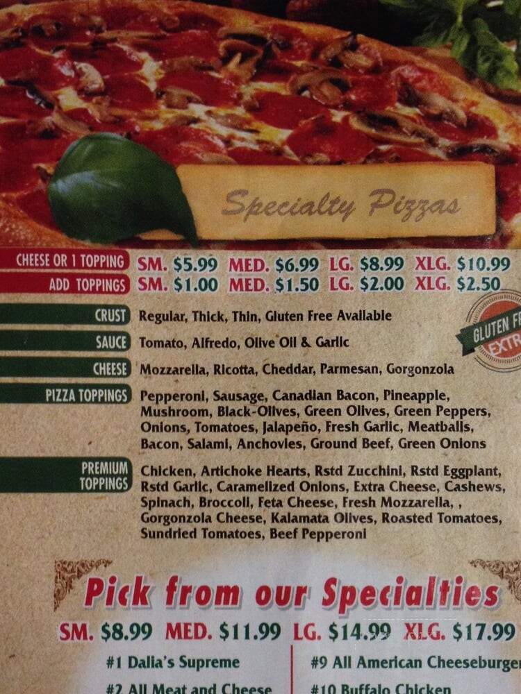 Dalia's Pizza Market - Upland, CA