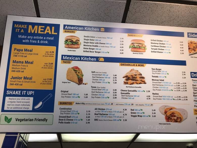 Baker's Drive-Thru - Upland, CA menu_pic