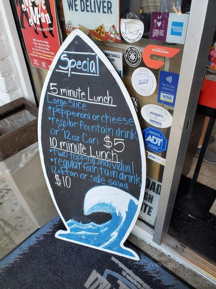 Surf Side Pizza - San Clemente, CA menu_pic