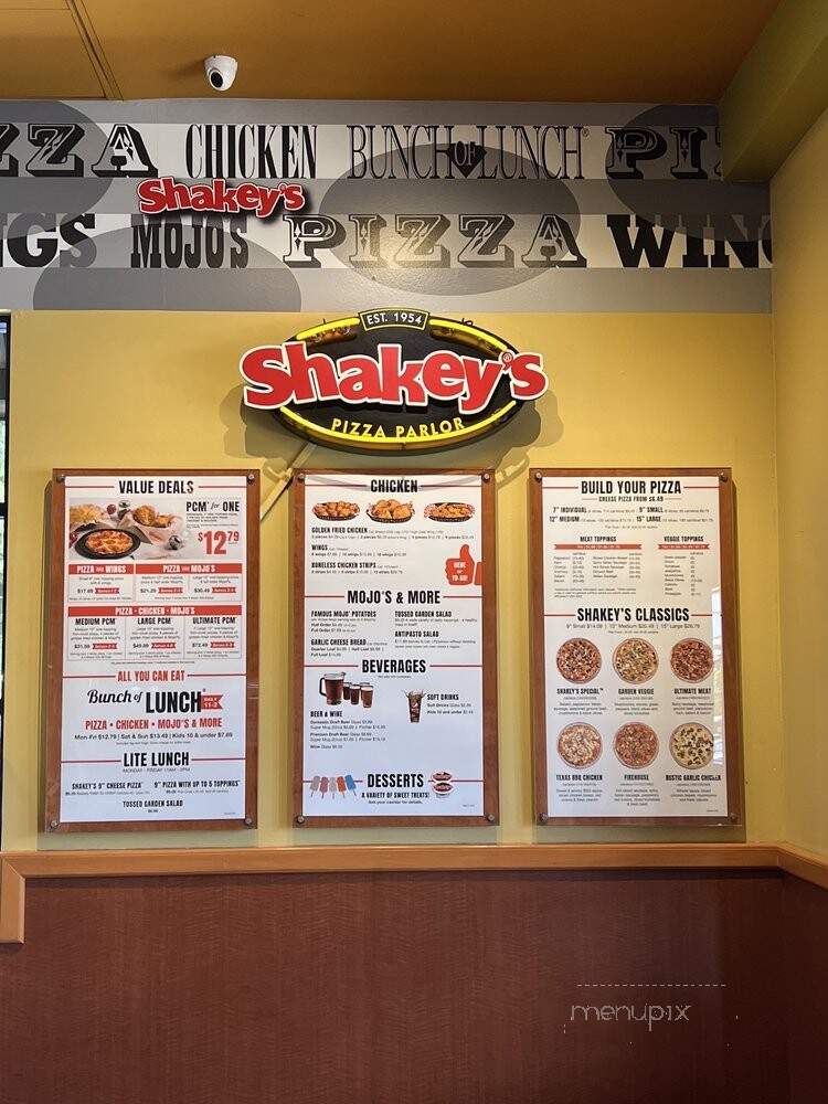 Shakey's Pizza - Upland, CA menu_pic