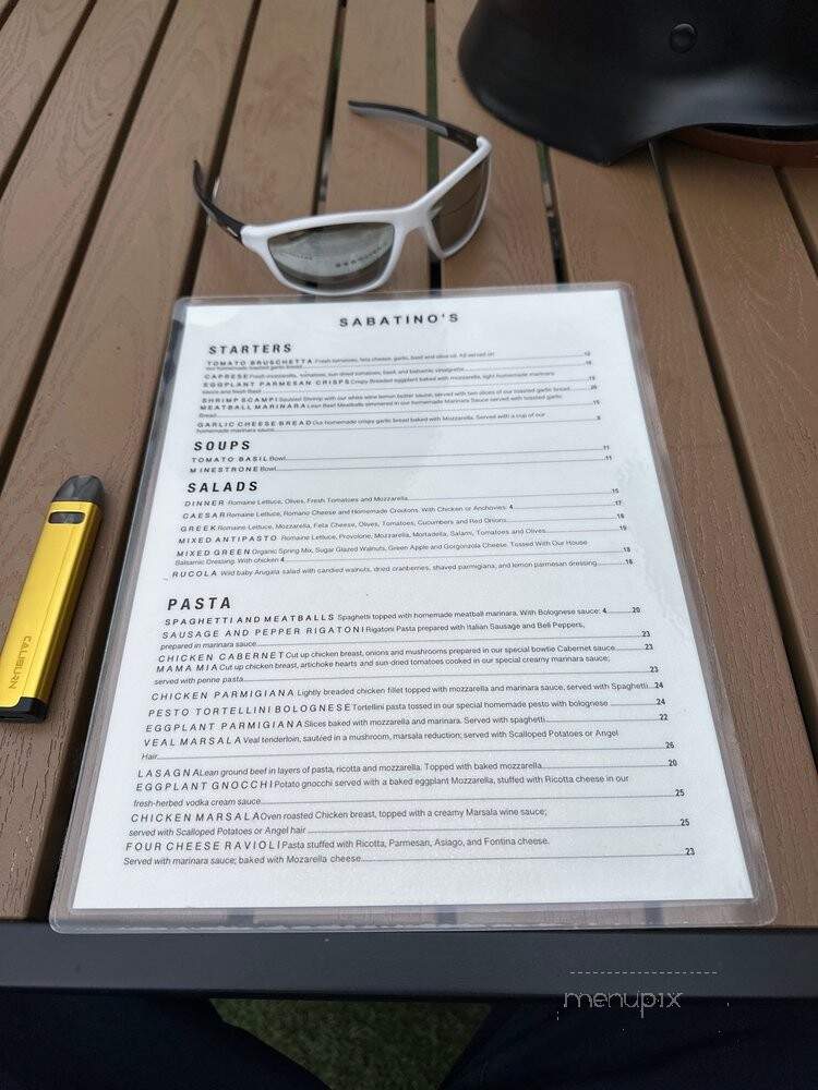 Sabatino - Mission Viejo, CA menu_pic