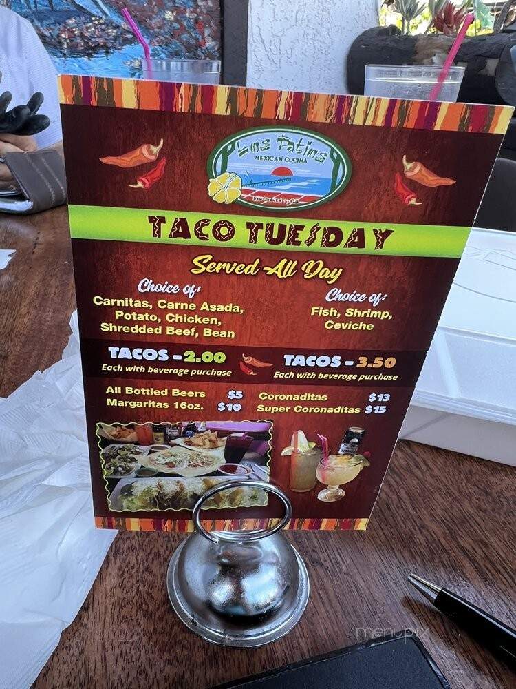 Los Patios - San Clemente, CA menu_pic