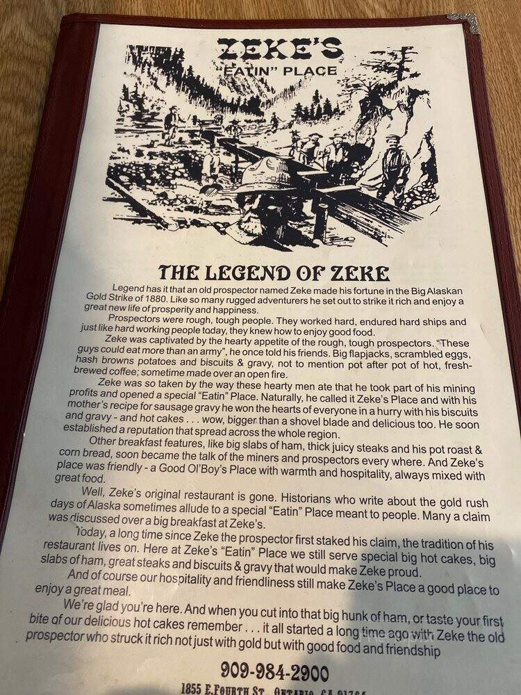 Zeke's Eatin Place - Ontario, CA
