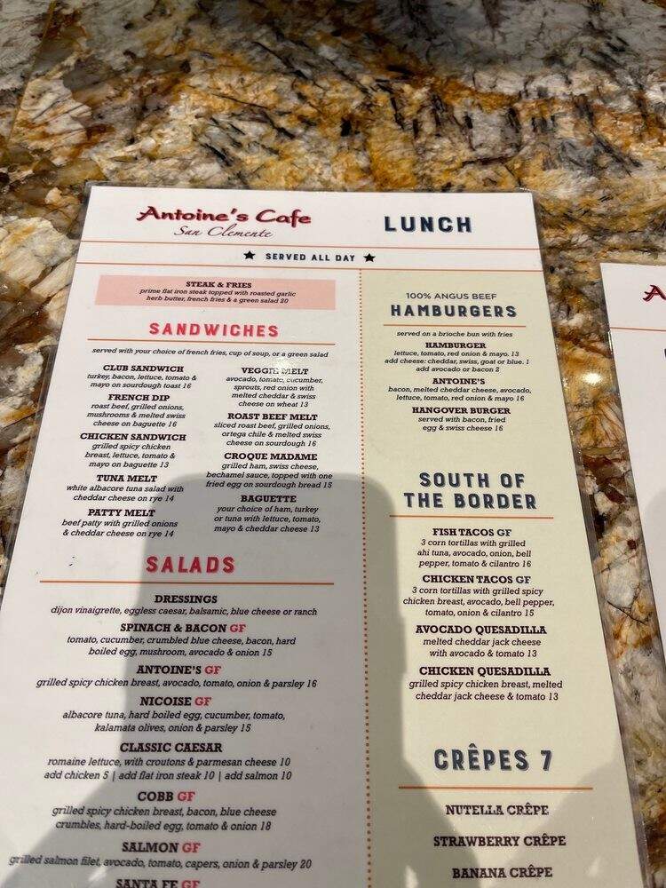 Antoine's Cafe - San Clemente, CA