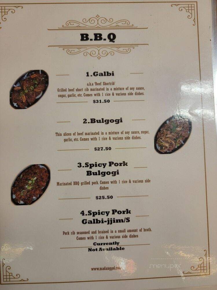 Ma Dang Gol - Rancho Cucamonga, CA menu_pic