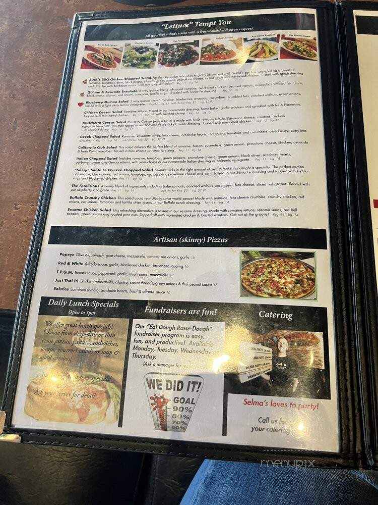 Selma's Chicago Pizzeria - Rancho Santa Margarita, CA menu_pic