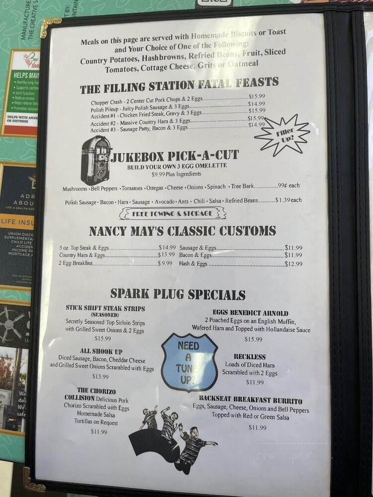 Nancy's Cafe - Rancho Cucamonga, CA menu_pic