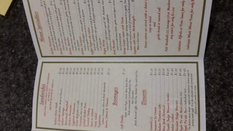 Cafe Calato - Rancho Cucamonga, CA menu_pic