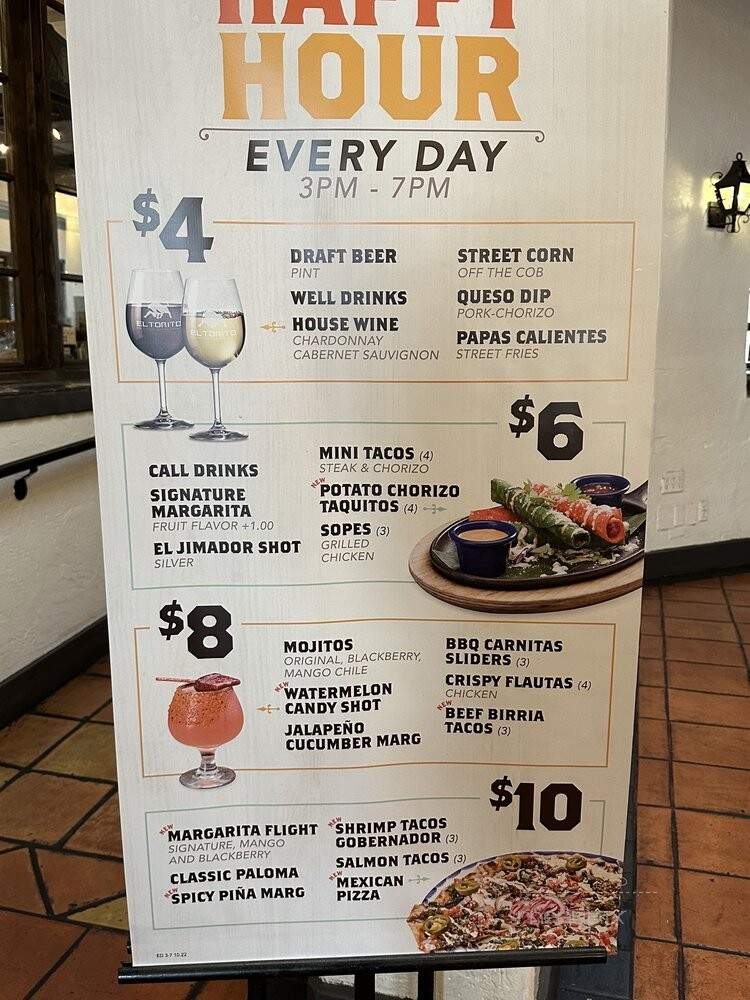 El Torito Mexican Grill - Ontario, CA menu_pic