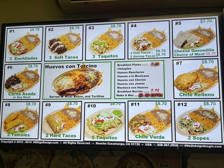 Los Jalapeno Mexican Food - Rancho Cucamonga, CA menu_pic