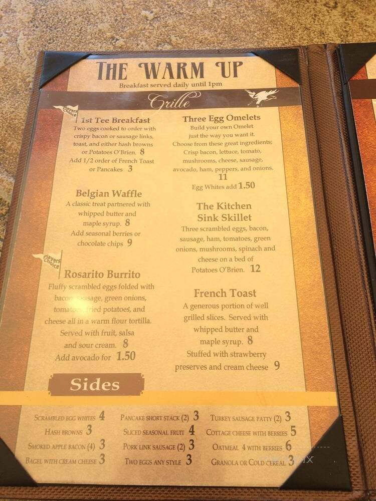 Turnberry Grille - Corona, CA menu_pic