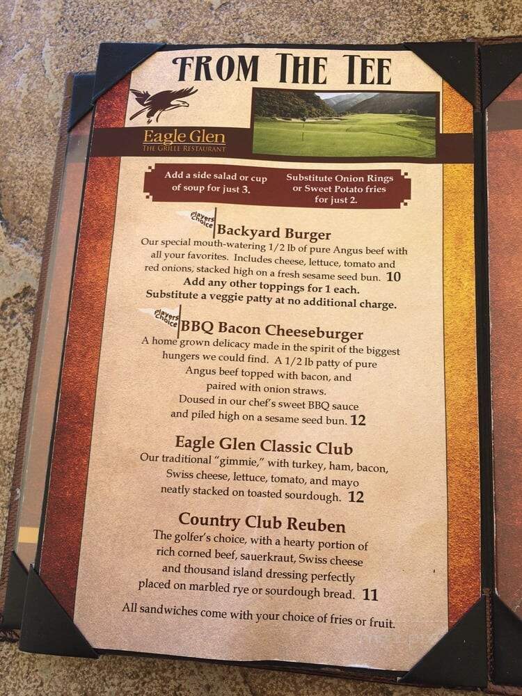 Turnberry Grille - Corona, CA menu_pic