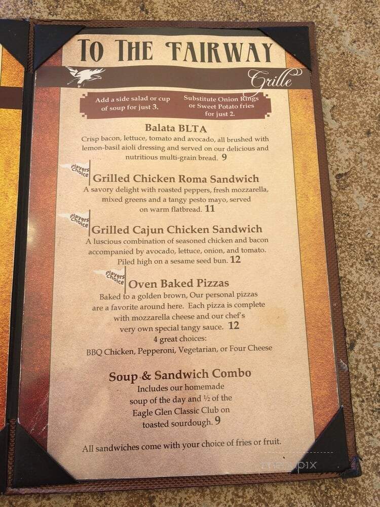 Turnberry Grille - Corona, CA menu_pic