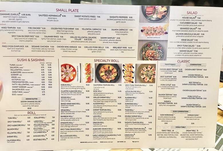 Kabuki Japanese Restaurant - Rancho Cucamonga, CA menu_pic