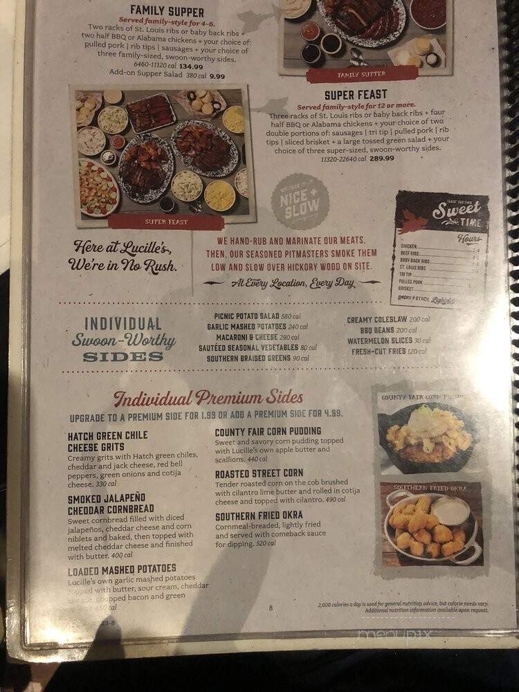 Lucille's Smokehouse BBQ - Rancho Cucamonga, CA menu_pic