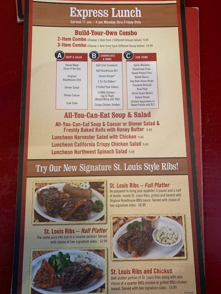 Original Roadhouse Grill - Riverside, CA menu_pic