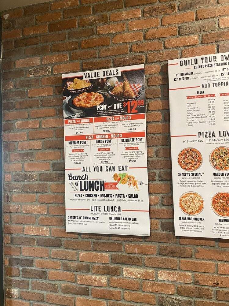Shakey's Pizza - Riverside, CA menu_pic