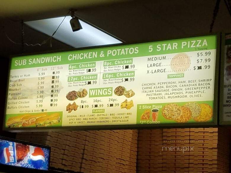 5 Star Pizza & Chicken - Fontana, CA