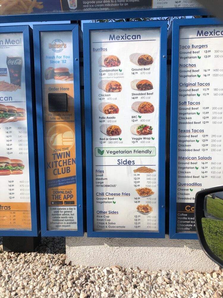 Baker's Drive-Thru - Fontana, CA menu_pic