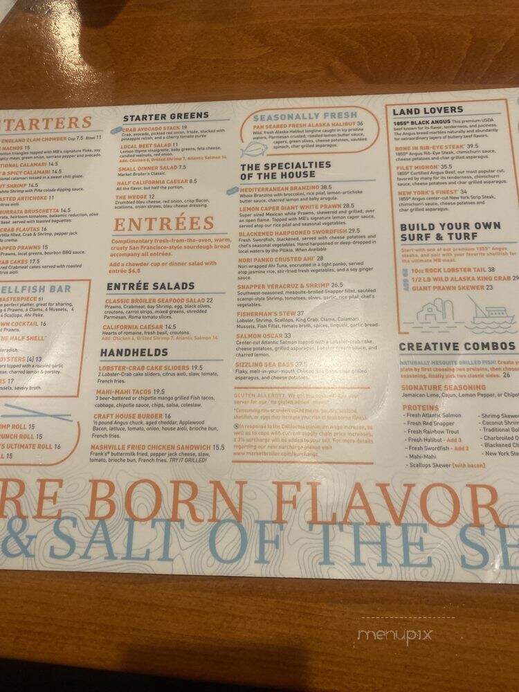 Market Broiler - Riverside, CA menu_pic