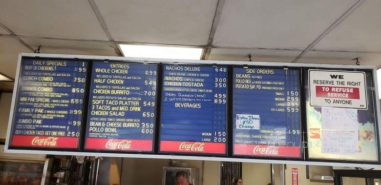 El Pollo Dorado - Rialto, CA menu_pic