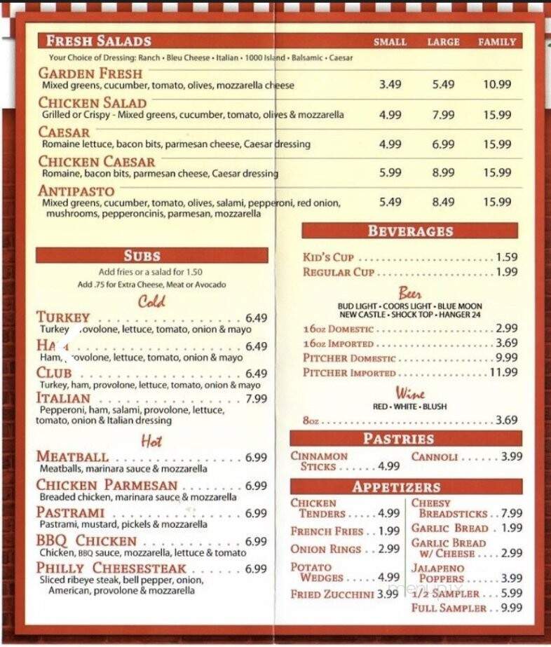 Pizza Time - Riverside, CA menu_pic