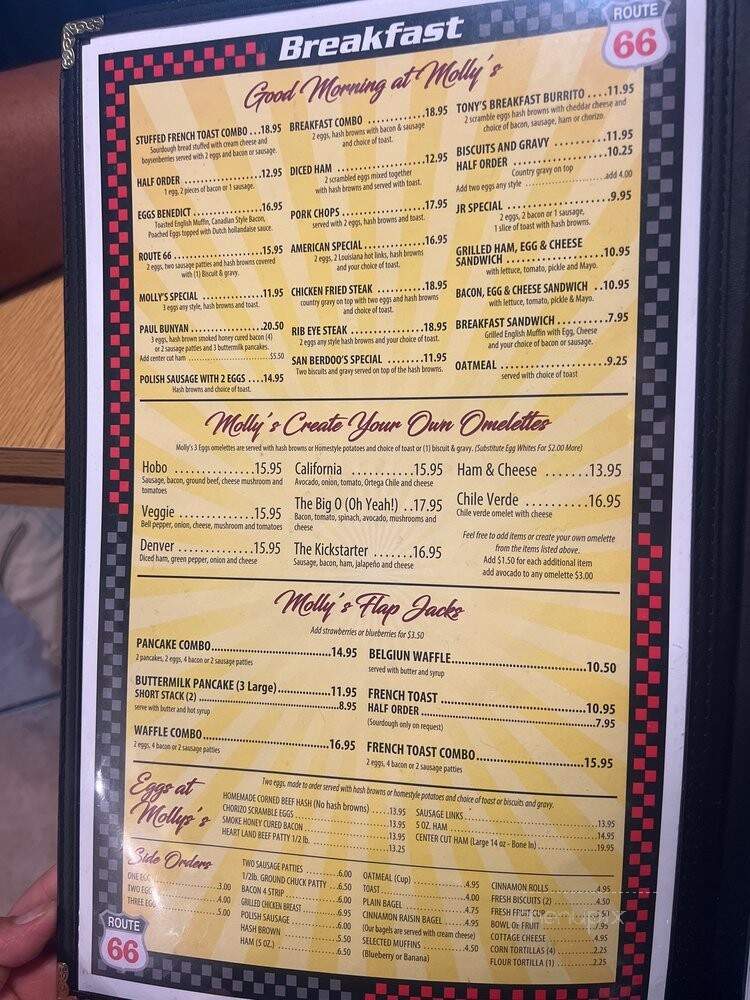 Molly's Cafe - San Bernardino, CA menu_pic