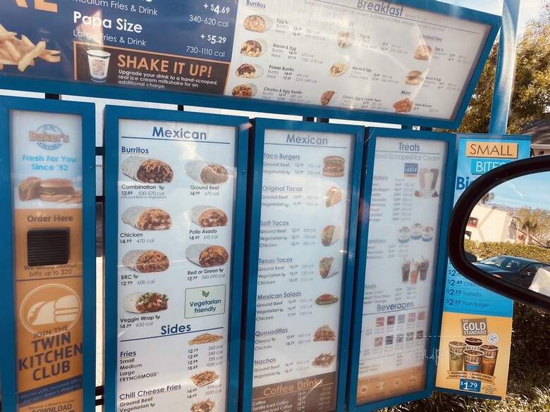 Baker's Drive-Thru - San Bernardino, CA menu_pic