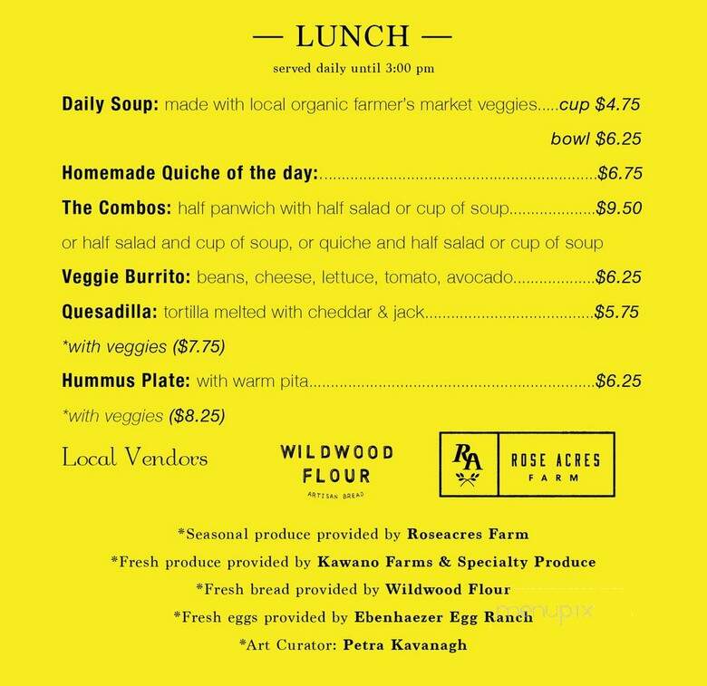 Pannikin Coffe & Tea - La Jolla, CA menu_pic