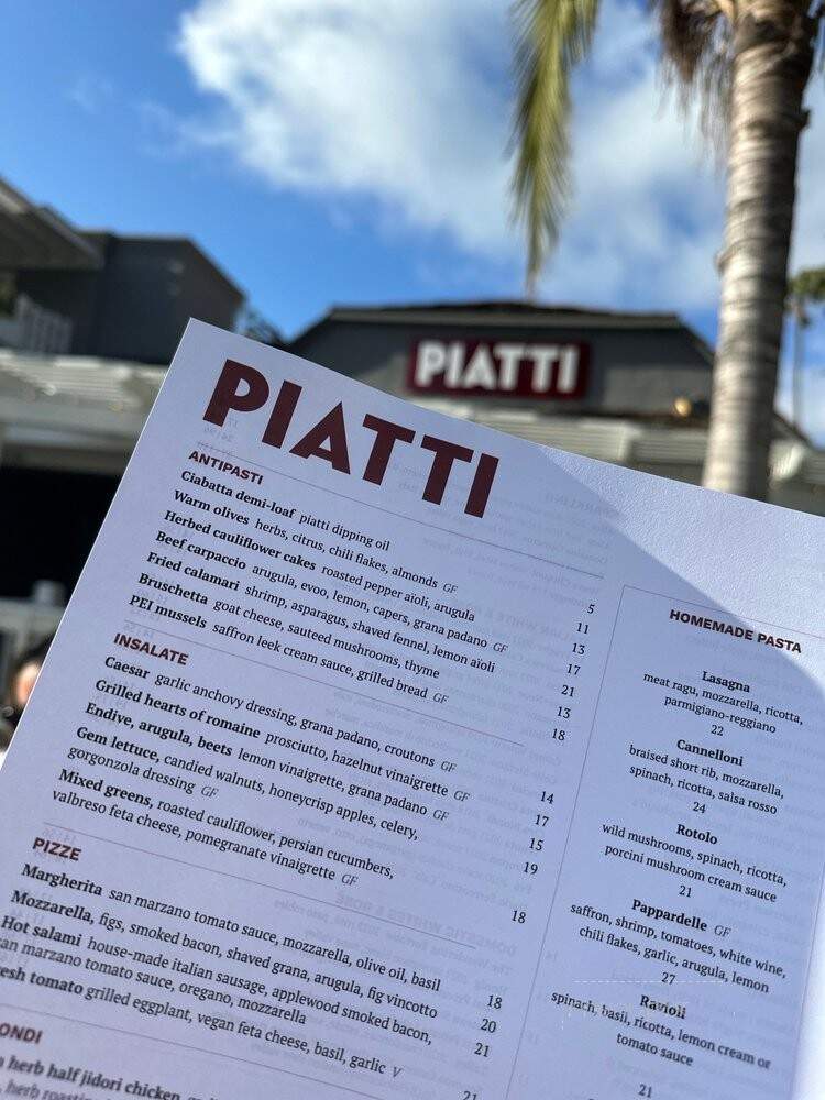 Piatti Restaurant - La Jolla, CA