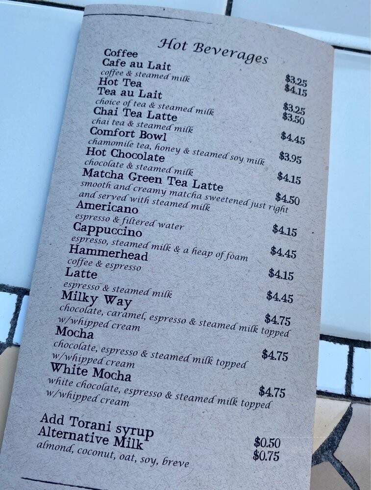 Stratford Court Cafe - Del Mar, CA menu_pic