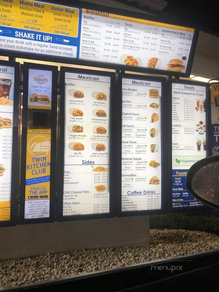 Baker's Drive-Thru - Loma Linda, CA menu_pic