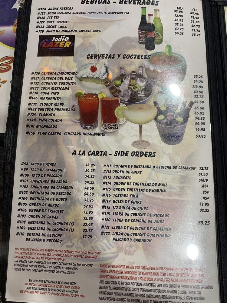 Mariscos Espinoza - San Bernardino, CA menu_pic