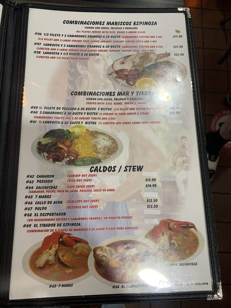 Mariscos Espinoza - San Bernardino, CA menu_pic