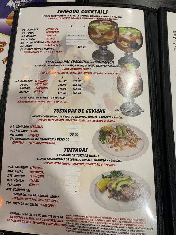 Mariscos Espinoza - San Bernardino, CA menu_pic