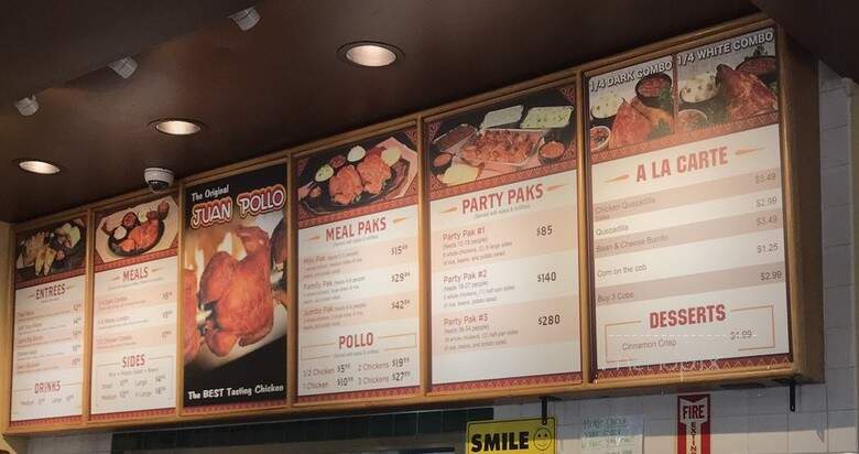 Juan Pollo - Perris, CA menu_pic