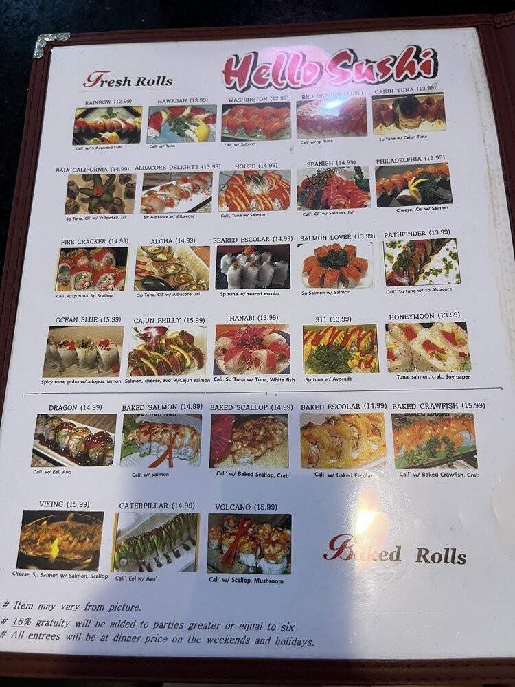 Hello Sushi Japanese Rest - Redlands, CA